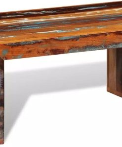 Wooden Coffee Table for Living Room and Office, Completely Handmade Side 
Table, Reclaimed Wood, 31.5" x 20" x 13.8"