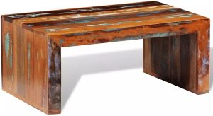 Wooden Coffee Table for Living Room and Office, Completely Handmade Side 
Table, Reclaimed Wood, 31.5" x 20" x 13.8"