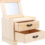 1Pc Handmade Wooden Jewelry Box Organizer Lightweight Dresser Storage 
Container for Jewelry Beads Trinkets Durable Wood with Smooth Surface for 
Home